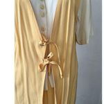 Vintage 80s Joanie W Size 12 Orange Butter Yellow Vest Top Skirt Suit Set Photo 9