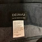 Deja Vu  Blue Soft Denim Pencil Straight Knee Length Pocket Casual Career Skirt 14 Photo 3