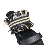 Kaanas Black Tahiti Frayed Boho Sandal Women Sz 6 Photo 5