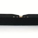 Black Elegant Gold Leaf Buckle Elastic Casual Belt Adjustable One Photo 14