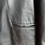 INC I.N.C Black Pleather Jacket With Puffed Sleeves Photo 5