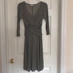 London Times  Black & Cream Midi Dress Photo 2