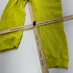 ZARA Pants Womens Large Neon Green Yellow Waffle Knit Drawstring Joggers Photo 5
