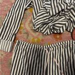 Victoria's Secret Victoria’s Secret pajama set grey and cream/white size M Photo 4