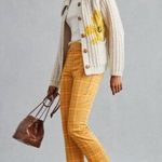 Anthropologie 💕💕 Sanctuary Carnaby Plaid Pants ~ Yellow Plaid Print Small NWOT Photo 0