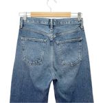 AGOLDE 90s Crop Jeans Oblique Wash Size 23 Raw Hem Button Fly Non-Stretch Denim Photo 6