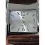 Cato  Silver Tone‎ Bangle Cuff Watch Rectangular Face Quartz Japan Movement Photo 5