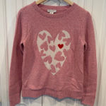 Cupcakes‎ & Cashmere Pink Heart Sweater Size Small Photo 0