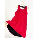 Anthropologie NWT Moulinette Soeurs Red Brocade Dress Size 8 Jacquard Fit Flare Photo 10