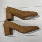 Just Fab Tan Micro Suede Liza Rounded Toe Block Heels Size 8 Photo 34
