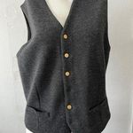 The Emporium unisex 100 percent wool v neck sleeveless Vest charcoal Gray M Size M Photo 0