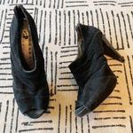 Libby Edelman  Suede Slouch Heels Black 9.5 Photo 0