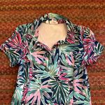 Sigrid Olsen GOLF TENNIS LEAF PRINT ATHLETIC POLO COLLARED DRESS Photo 5