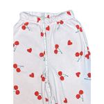 Grayson Threads   Women’s  Sweatpants Pink Cherries + Hearts Wide Leg Size XXS Photo 2