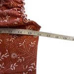 Vintage Y2K Babydoll Top Younique Large Terracotta Embroidered Feminine Floral Orange Photo 5