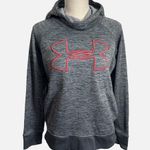 Under Armour Women's Gray Big Logo Pullover Hoodie Sweatshirt Size Small Photo 4