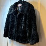Sashimi Black Faux Fur Cropped Jacket Chic Bolero Coat 3/4 Sleeve Trendy Coat S Photo 2