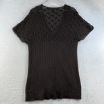 Gap  Large L Cardigan Sweater Y2K 90s Grunge Whimsy Casual Brown Crochet Women's Photo 8