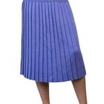 Vintage 70s Lavender Purple Pleated Knit Skirt Size M Photo 0