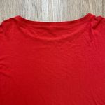 Eileen Fisher  Top‎ Small  Stretch Viscose Jersey Round Neck Long Sleeve Red Photo 7