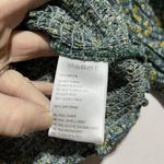 Urban Outfitters  Blouse Top Women's Small Green Floral 100% Rayon Plunge Neck Sm Photo 4