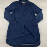 Old Navy  Dark Denim Chambray Long Sleeve Shirt Dress S Photo 0