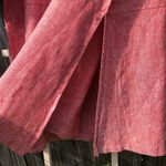 Bryn Walker  linen Red top M Photo 2
