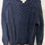 Crewcuts Dark Blue Cable Knit Sweater Small 6 Photo 0