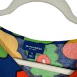 Marimekko for Target Blue Floral Dress Preppy Retro Vacation Beach Womens XS Photo 2