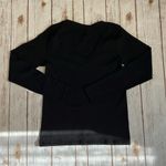 Athleta  Renew Seamless Long Sleeve V-Neck Top in Black Size Medium Photo 6