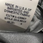 David Meister  Metallic Embellished Silk Gown Photo 7