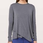 Lululemon Heathered Titanium Gray Sweetest Day Tencel Long Sleeve Size 4 Photo 0
