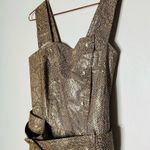 NANUSHKA Lorena Belted Snakeskin Print Vegan Mini Dress Size Small Photo 11