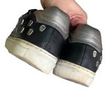 Zadig & Voltaire Zv1747 Skull Sneakers Women’s Size 6 Black Leather Studded Shoe Photo 5