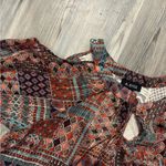 A Byer A. Byer Boho Patchwork Blouse | Crochet Lace Detail | Size M Photo 6