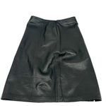 Jaclyn Smith  100% Black Leather Pencil Skirt Womens 6 Photo 1