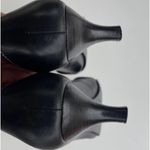 Ann Taylor Vintage Womens Black Kitten Heels w/Square Toes Buckle Stiched Sz 7 Photo 14