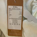 NWT OGL Move Ribbed Ruched Side Tank Top in White Built Photo 7