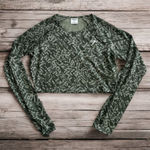 Gymshark Camo Long Sleeve Crop Top Size Medium Photo 0