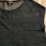 Mossimo Supply Co Mossimo Womens Short Sleeve Scoop Neck Crochet Knit Black Top Size Large Photo 7