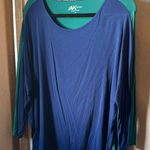 Anne Klein Sport Women's two tone Long Sleeve Top medium Photo 0