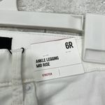 EXPRESS  White Stretch Ankle Legging Jeans Photo 2