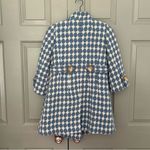 Anthropologie Leifsdottir Double Breasted Peacoat Houndstooth 100% Wool Jacket Photo 2