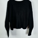 Danielle Bernstein  Black Oversized Cropped Cardigan Size Large Photo 1