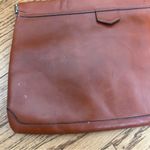 Vtg 70’s 80’s Phillipe Cognac Leather Flex Frame Clutch Bag Brown Photo 7