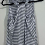 Culture Code Blue‎ Striped Twist Neck Tank Top NWT Small Art Blue Photo 0