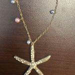 Necklace, starfish, faux pearls Photo 1