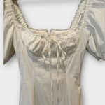 House Of CB Felizia White Puff Sleeve Maxi Sundress Size XS Photo 10