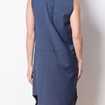 Rachel Comey - Kava Dress Navy Crewneck Dress Curved Hem Career Professional Work Photo 1