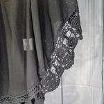 L'af' & Faire sheer and lace batwing shirt Black Photo 1